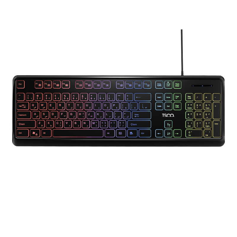 650dada600f78d4e8c940b89580f0b93fe135867_1735541035 کیبورد تسکو مدل TK 8046،سوییچ ممبران، Full-size، نورپردازی RGB - تصویر 1