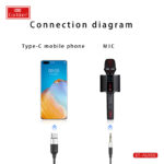 کابل تبدیل AUX به USB-C ارلدام مدل AUX55 طول 1 متر - تصویر 5